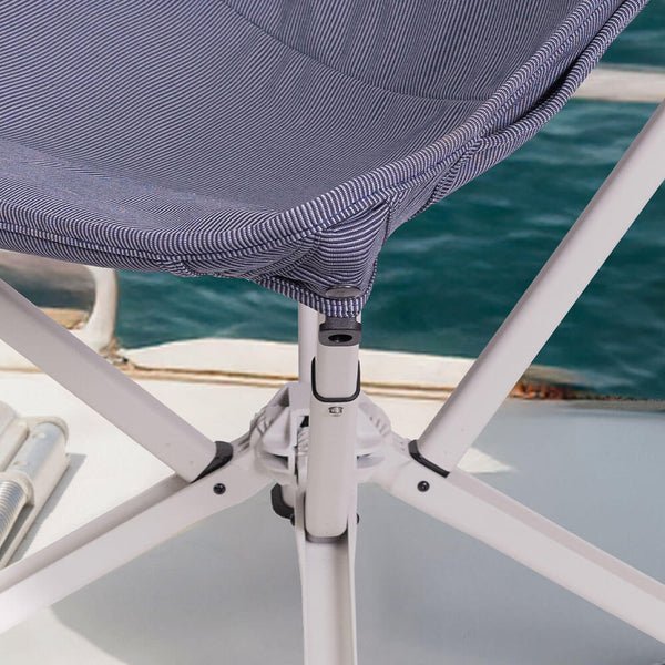 Riviera Outdoor Lounge Chair - Midnight Blue Canvas Fabric - CLIQ Chairs