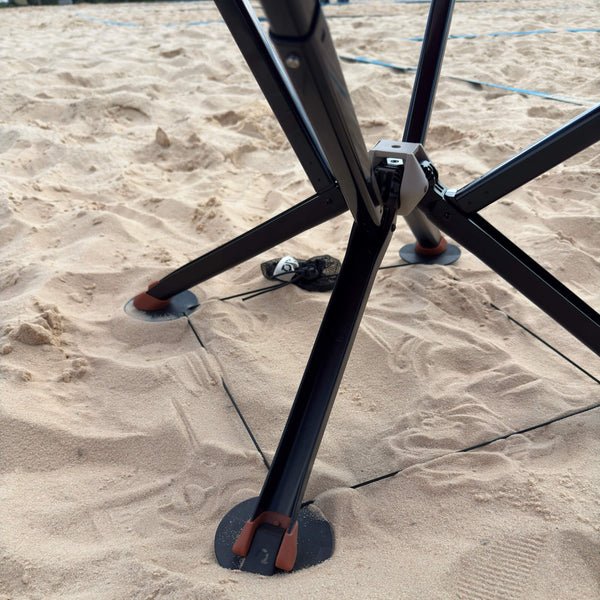 Beach Feet for CLIQ Chairs - Close up in beach sand - CLIQ